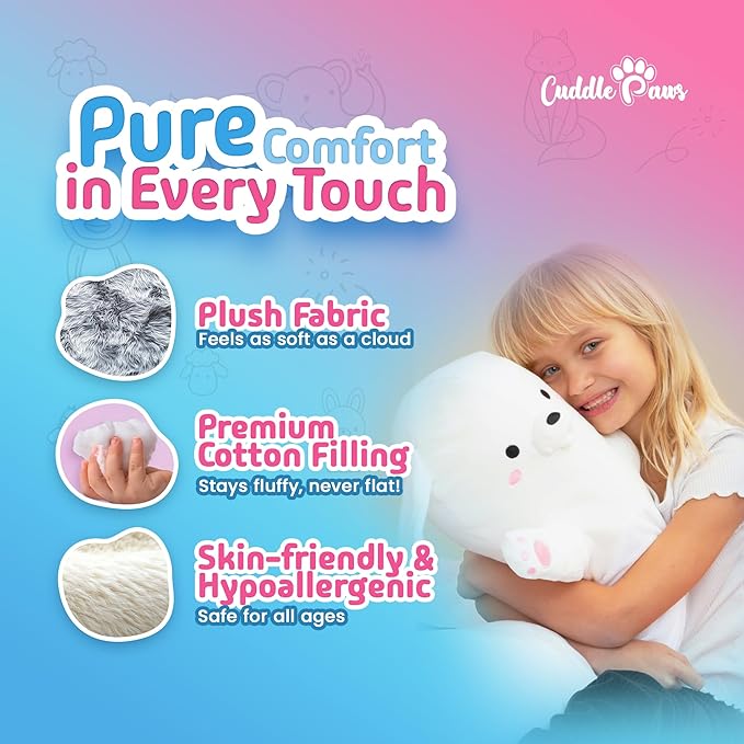 Big Bunny Plush Body Pillow for Kids | Long Stuffed Animal Cuddle Pillow | Soft Hugging Toy | Plushie Gift for Girls & Boys | Long Plush Body Pillow for Sleep & Comfort | Large, 47 Inches