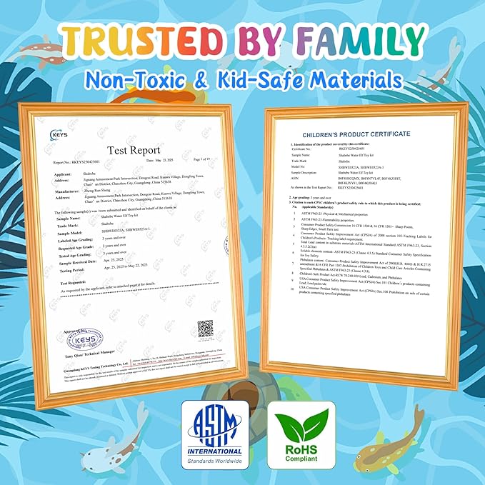 Magic Water Elf Toy Kit– 20 Magic Gels (2 Glow-in-The-Dark) & 18 Sea Creature Molds, DIY Aqua Fairy Water Gel Crafts Toy, Make Water Pets & Squishy Figures, Fun Birthday Gift for Kids Ages 3+