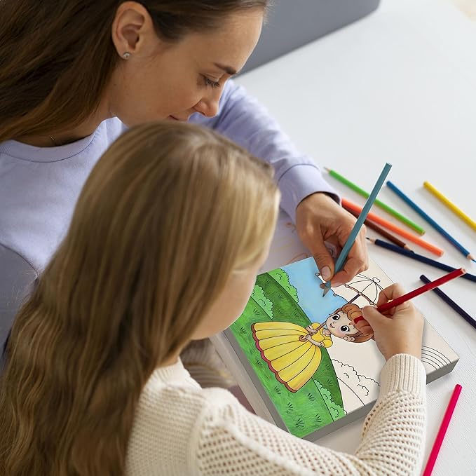 ArtPops Coloring Boxes – Pop-Up Pre-Printed Coloring Box Set – DIY Wall Art Kit for Kids – Eco-Friendly, Easy to Hang, No Frame Needed – 5-Pack, Fairytale Friends