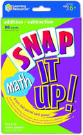 Learning Resources Snap It Up! Math: Addition and Subtraction Card Game,90 Cards, 2-6 players, Grades 1+, Ages 6+