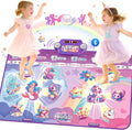 New Mermaid&Unicorn Dance Pad with 2-Players for Kids, Light-up Dancing Mat with Wireless Bluetooth, Birthday for 3 4 5 6 7 8 Year Old Girls Toddlers
