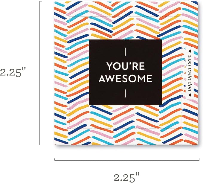 Compendium ThoughtFulls Pop-Open Cards — 4-Pack of You're Awesome, You Matter, You're Wonderful, Yay You —120 Pop-Open Cards, Each with a Different Message Inside