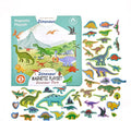 Dinosaurs Fridge Magnets for Kids, 50 PCS Refrigerator Magnets for Toddlers, Create a Scene Magnetic Play Sticker Book Travel Game Educational Toys for Kids