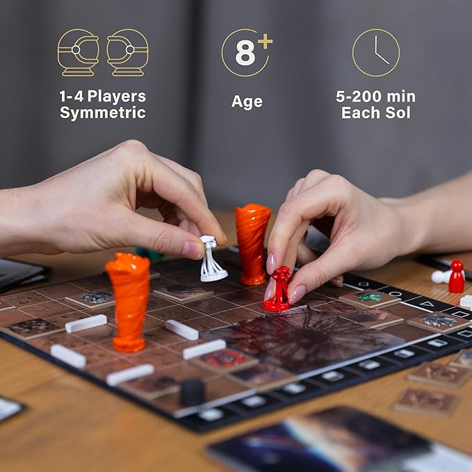 Logic Board Games for Kids and Adults – Mars Expedition SOL43 + Expansion Set – Montessori STEM Educational Toys Gift - Logic Game with Solo Mode for 1-2 Players for Ages 8 and up