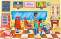 Upbounders® 48 Piece Jumbo Floor Puzzle for Kids | Barbershop Beginner Puzzle | Pretend Play & Learning Toy for Boys Girls Ages 4 5 6 | Black Brown Boy at The Barber (Multicultural)