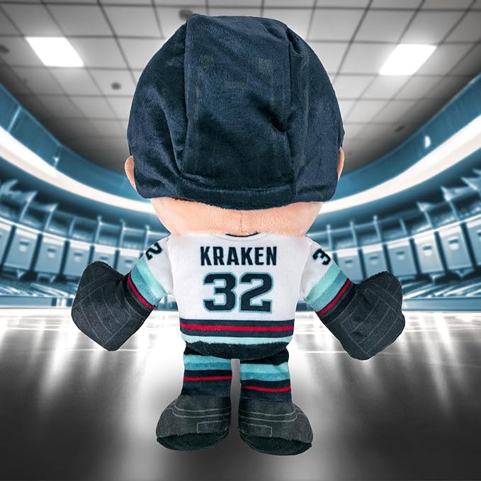 Bleacher Creatures Seattle Kraken Player 8" Kuricha Sitting Plush - Soft Chibi Inspired NHL Player