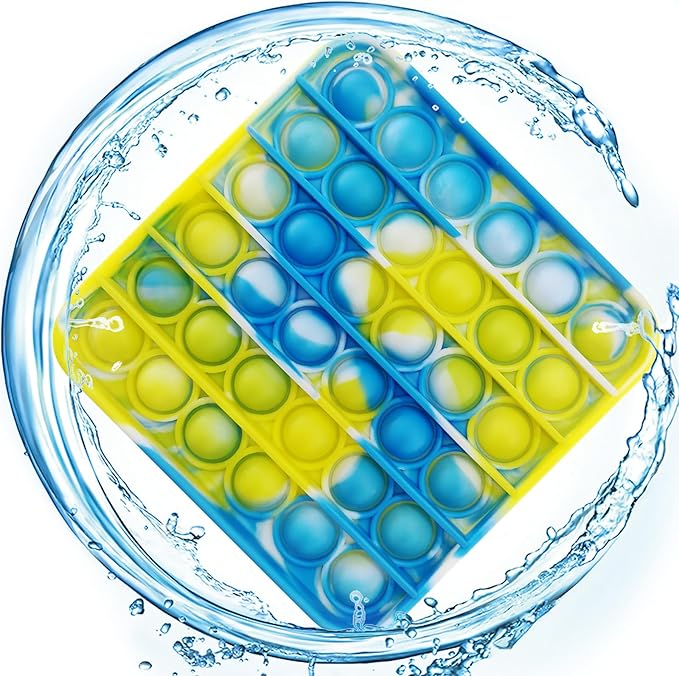 24 PCS Pop Fidget Sensory Toys for Party Favors,Push Pop Bubble Silicone Squeeze Sensory Toys for Kids Adult Autism Special Needs Stress Relief Gift for Birthday Christmas Valentine Classroom Prizes