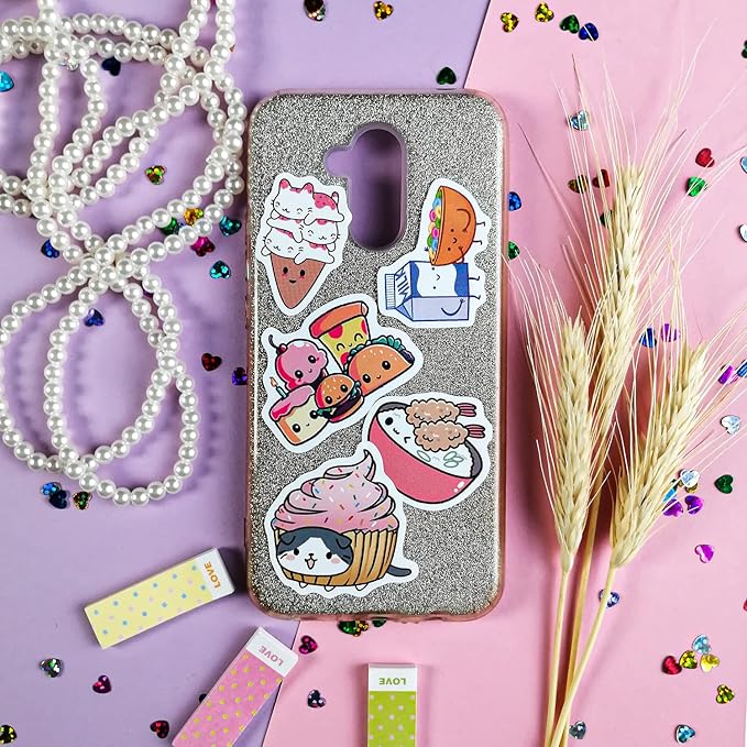 BulbaCraft Kawaii Food Stickers, Teens and Adults – Cute Food Stickers for Laptops and Water Bottles – Anime Decals - Kawaii Vinyl Decals for Journaling, Gifts for Women & Men