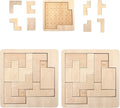 Daily Calendar Puzzle for Adults,A Puzzle to Challenge 365+ Date,Office Logic Wooden Puzzles (2 Pack)