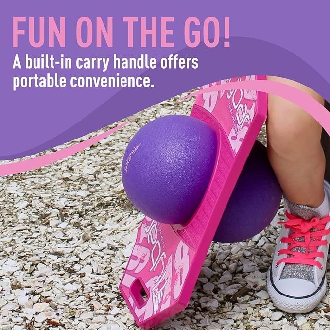 Flybar Pogo Trick Ball for Kids – Balance Bounce Board with Anti-Slip Deck – Pump Included - Indoor & Outdoor Toys for Boys and Girls Fun Way to Reduce Screen Time Supports up to 160 lbs – Ages 6+