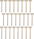 24 Pieces Mini Wooden Hammers Natural Wood Mallets Gavel Toy for Kids