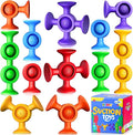 Baby Bath Toys Suction Toy - Toddler Bath Toys for Kids Ages 3+ Suction Cup Toys Sensory Fidget Toys Mold Free Bathtub Toys Window Airplane Travel Toys Christmas Stocking Stuffers for Boy Girl Gifts