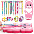 Bracelet Making Kit for Girls - Arts and Crafts for Kids Ages 8-12 - Friendship Bracelet String Maker Set Toys - Best Christmas Birthday Gifts - Charming Animal Shaped Weaving Loom (Large)