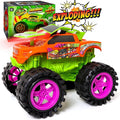 Exploding Monster Truck Toy with Explosive Crash Sounds and Lights, Smash It Up Again and Again, 8.7” Monster Truck Toys for Boys Kids Ages 3, 4-7 & Above | Toddler Toys for 3 Year Old Boys Gift
