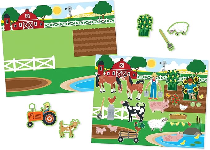 Melissa & Doug Reusable Sticker Pads Set: Habitats, Vehicles, Town: 115 Stickers