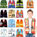 13 Pieces Kids Dress up Clothes, Toddlers Community Helper Dress up Vest, Career Role Play Costumes, Cosplay Clothes for Girls and Boys Pretend Play Party Supplies, 13 Styles