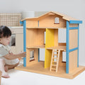 AVDAR Twirl Around Dollhouse for Toddlers 3-5, 22.6-Inches-Tall, Large Wooden Doll House for 2 3 4 5 6 7 8 Year Old Girls, with Spinning Platform, Sliding Doors, Ideal Gift for Kids Ages 3+