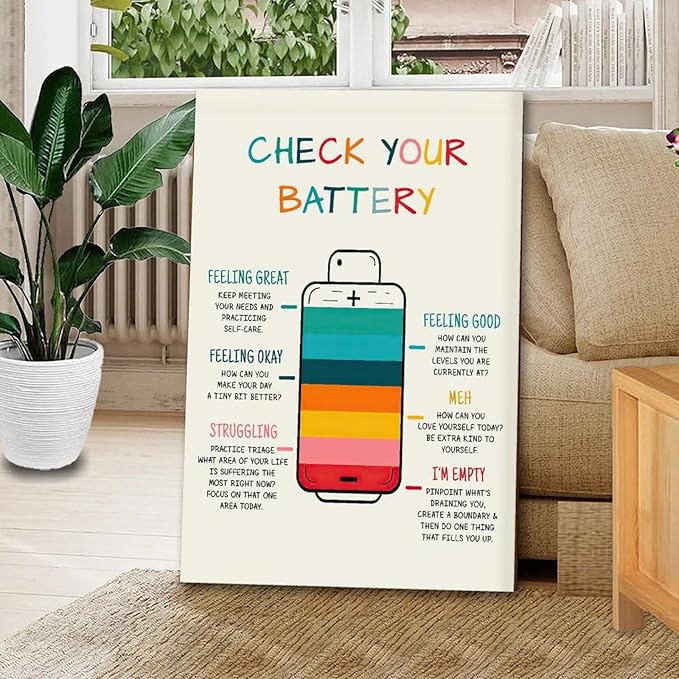 BFXLMKI Emotional Regulation, Feelings Chart, Emotions Poster, Mental Health, Zones of Regulation, Calm Corner, Feelings Check-in for Kids Teens Frame-style 24x36inch(60x90cm)