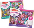 Melissa & Doug Sweet Hearts and Butterfly Friends Bead Set of 2-250+ Wooden Beads