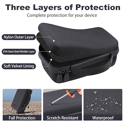 co2CREA Storage Organizer Case for 3D Printing Pen Set, Hard Case Compatible with SCRIB3D P1/Advanced, MYNT3D Super/Advanced, 3Doodler Start+/Flow/PRO and Filament Refill（Black Case）