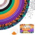 ADIIL 7200pcs Clay Beads Bracelet Making Kit, 6mm Polymer Heishi Beads for Jewelry Making, Friendship Bracelet Kit Birthday Gift for Adults Halloween