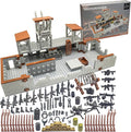 500+ Pcs Military Base Building Brick Sets Include Defence Base Guard Tower for Army Mini Figures, Weapon Pack Accessories Kits Toys, Guns Weapons Building Block Toy for Kids