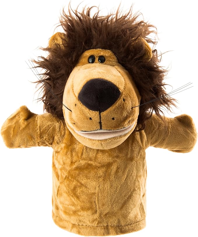 Animal Hand Puppets Set for Kids & Adults - 12.5" Premium Quality Soft Plush Toys with Movable Mouths - Perfect for Storytelling, Teaching, Preschool, Role-Play - Durable, Vibrant, Educational Puppets
