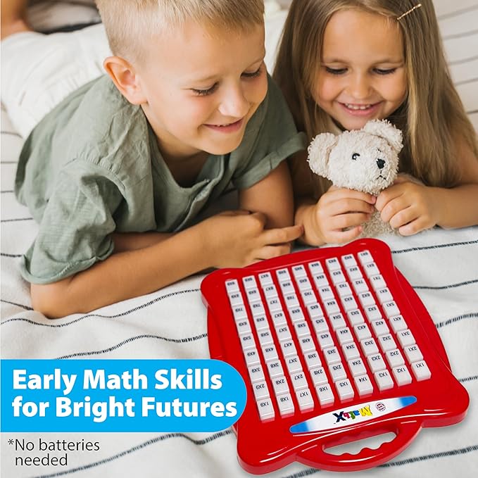Small World Toys Multiplication Machine, Push Button Multiplication Game Board for Kids 3+, Kindergarten Math Learning & Education Toys, Math Game for Home School Classroom, Gifts for Kids