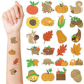 Landhoow 240 Pcs Fall Tattoos Temporary Autumn Glitter Face Tattoos Cool Body Sticker Costume Accessory Tattoos Party Favor