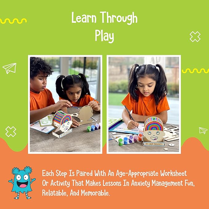 Open The Joy Anxiety Buster Toolkit: The Ultimate Comprehensive Kit for Kids, Packed with Therapeutic Tools and Playful Learning to Help Conquer Worries - Ages 4+
