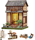 Book Nook Kit, DIY Miniature House Kits for Adult and Teens, Dollhouse Tiny Booknook Garden House Bookshelf, DIY Craft Gifts for Family and Friends (Japanese Chashitsu)