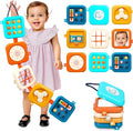 Busy Board for 1 Year Old Montessori Toys for 1 2 Boy Girl Toys Toddler Car Airplane Travel Activities Essentials 1-3 Busy Cube Stocking Learning Education Baby Toy 12-18 Months Birthday Gifts 1 2 3