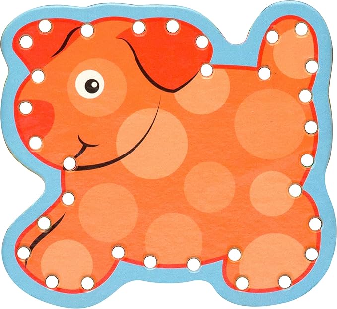 Melissa & Doug Alphabet Wooden Lacing Cards With Double-Sided Panels and Matching Laces