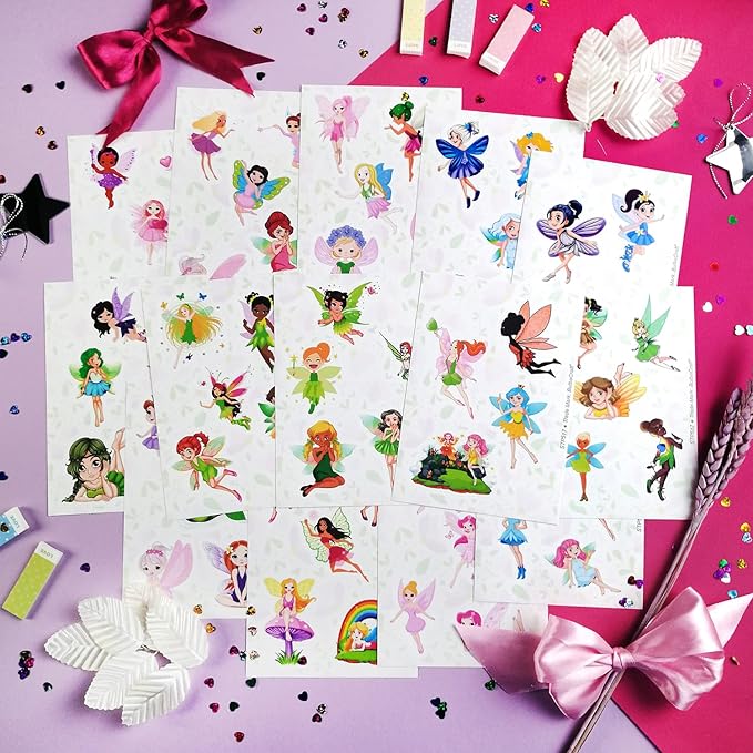 BulbaCraft Fairy Stickers and Decals for Laptop, Fairy Decorations for Birthday Party, Gifts for Women & Men