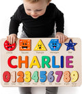 Puzzles for Toddlers Boy and Girl, Personalized Name Puzzle, Toy, Gifts for 0 1 2 3 Years Old, Babies Gifts, Baby Shower, Christmas, New Baby, 0 3 6 9 12 24 Months-TSCA,CPC Certified