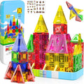 Mini Diamond Texture Magnetic Tiles with Iron Box, 40 PCS Travel Magnetic Tiles, STEM Educational Building Set Construction Toys for Kids Ages 3+, Portable Building Toys for Toddlers, Boys & Girls
