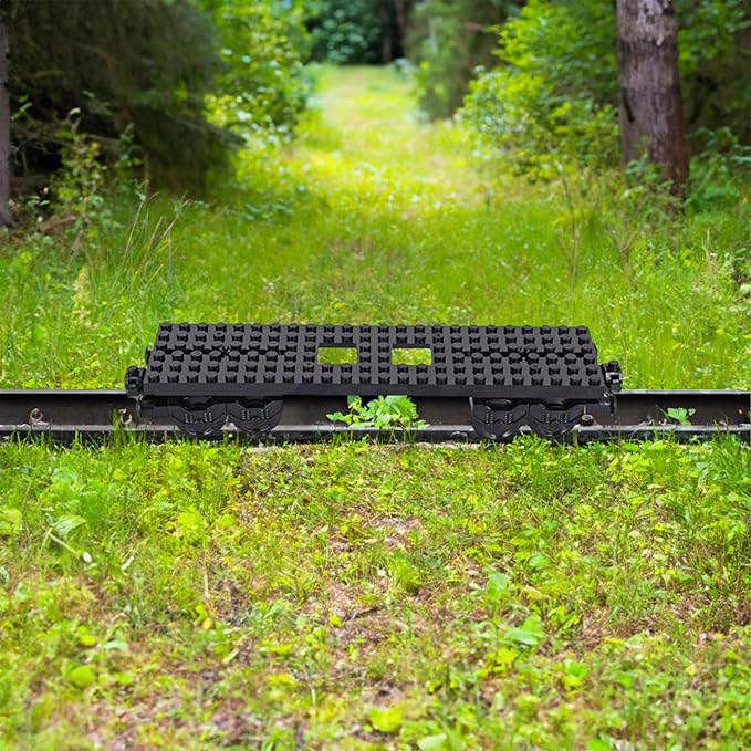 6IN1 City Freight Train Car Building Set, DIY Cargo Train Toys for Teens and Adults, Compatible with Lego 630 Building Accessory, M8001