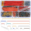 2-125 mm Breadboard Jumper Wire Kits, PCB Circuit Boards Jumper Wire Cables Assortment Kits with 14 Different Lengths, for Breadboard Prototyping Solder Circuits (840Pcs)
