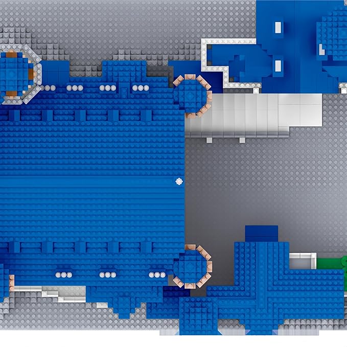 Huge Swan Stone Castle Micro Mini Blocks – 10000pcs Challenging Building Set, High-Difficulty 3D Puzzle, Ultimate Achievement, Cool Decorative Piece, Perfect Time-Killer