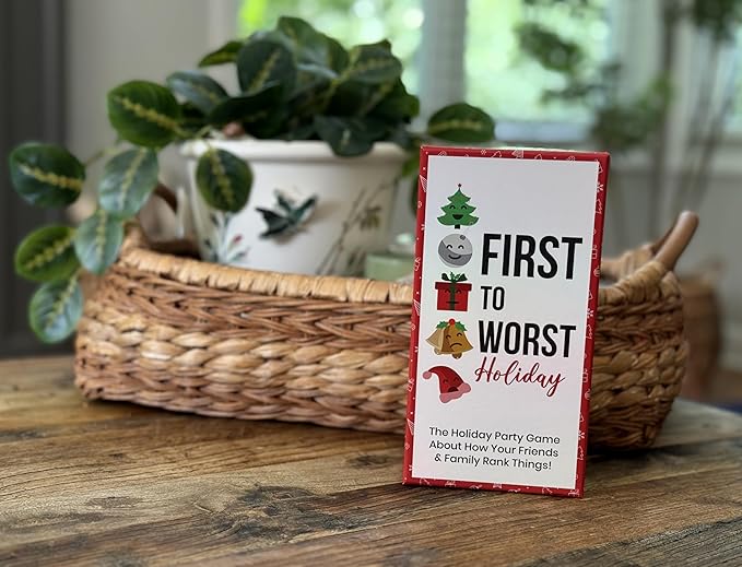 Holiday Edition Party Game - A Festive Card Game About How Your Friends & Family Rank Things for Kids, Teens, Adults, Families & Fun Parties with Polarizing Priorities