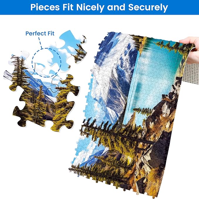 2 Pack Puzzles for Adults 1000 Pieces-Hawaii Beach & Moraine Lake Difficult Jigsaw Puzzles for Adults,Hard Jigsaw Puzzle Decorations DIY Leisure Game Toy Suitable Family Friends(27.5x20 inches)