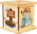 Wooden Piggy Bank for Kids and Adults, Personalized Gift Handmade in USA by BloomOwl, Custom Piggy Bank, Personalized Banks for Kids, Gifts for Baby Boys and Girls (Fishing)