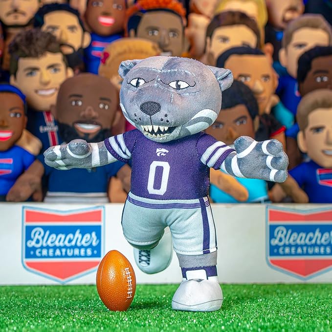 Bleacher Creatures Kansas State Willie The Wildcat 10" Mascot Plush Figure - A Mascot for Play or Display