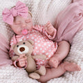 Aori Realistic Reborn Baby Doll - 20" Lifelike Newborn Girl with Weighted Cloth Body, Packed with Bottle, Pacifier & Outfit Set for Kids & Collectors