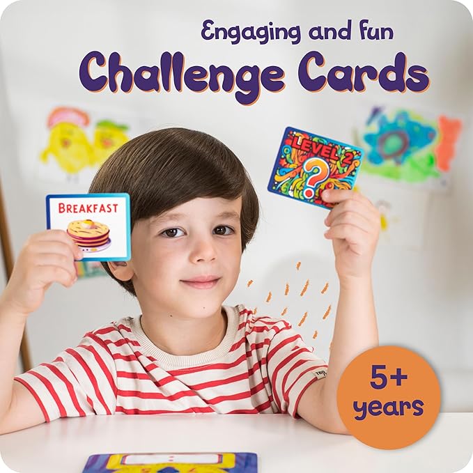 Kids Learning Time Activity Game Set, 53 Piece Set, Interactive Play, 4 Fun Time Based Games, Teaching Clock Kids Learn Time Fast, 3 Levels of Difficulty