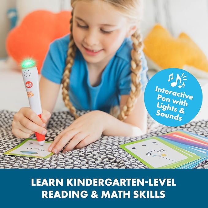 Educational Insights Hot Dots® Kindergarten Prep Set – Toddler ABC Flash Cards with Interactive Pen, Kindergarten Learning Activities, Reading & Math Workbooks, Learn to Read for Kids Ages 4+
