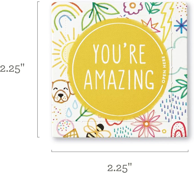 Compendium ThoughtFulls for Kids – 4-Pack of You're Amazing, You Can Do It, You're Incredible, You Rock – 120 Pop-Open Cards to Share with Kids, Each with an Inspiring Message Inside