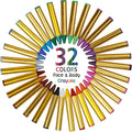 Dress Up America Face Paint Crayons -Safe Non-Toxic Face And Body Paint Made in Taiwan - Halloween Makeup Face Painting Kit for Kids & Adults (32 crayon set)