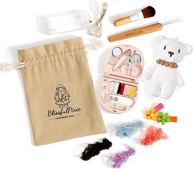 BlissfulPixie Ballerina 12" Waldorf Doll - Handmade Personalized Collectors Rag Doll for Kids Birthday Present with Beautiful Present Box