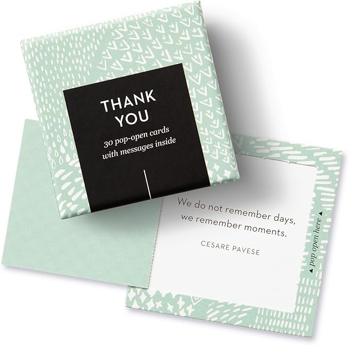 Compendium ThoughtFulls Pop-Open Cards — 3-Pack of You're Awesome, You Matter, Thank You — 90 Pop-Open Cards, Each with a Different Message Inside